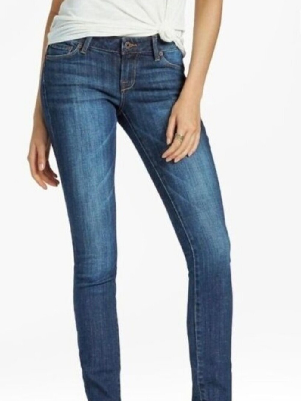 Lucky Brand Raw Hem Lolita Skinny Ankle Jeans Size 2/26